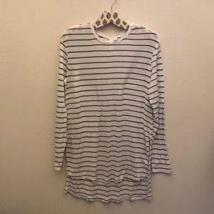 Striped tunic shirt